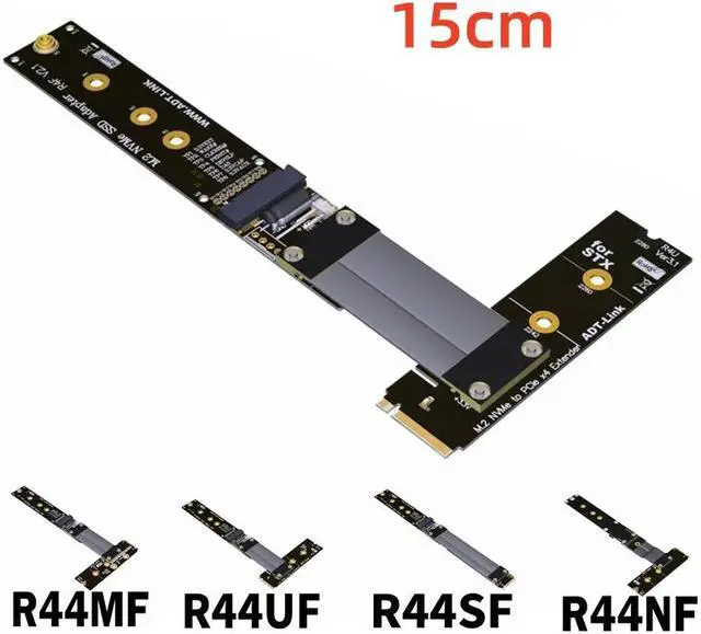 Main image of Weastlinks M.2 NVMe SSD Extension Cable extender PCIe3.0 x4 full speed NVMe M-Key STX Extender Turning 90 degrees Right Angled