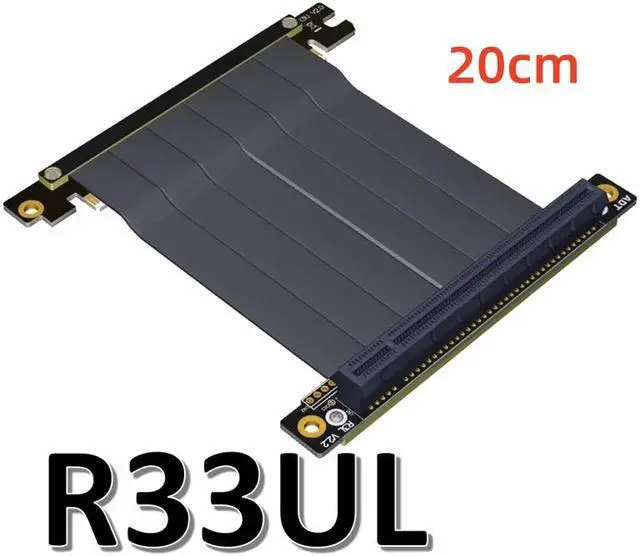 Main image of Weastlinks PCIe x16 to x16 adapter Cable graphics video cards extension 90 Degree Angled design for ITX motherboard chassis mini pc-case