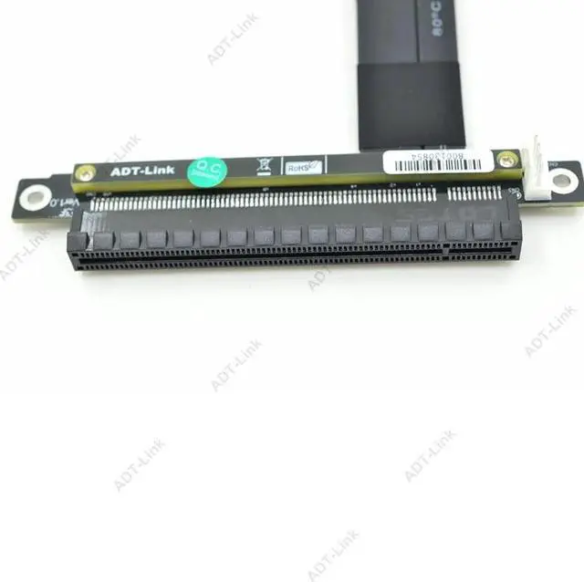 Alt view image 4 of 7 - Weastlinks 32G/bps PCI-e 16x To M2 M.2 NGFF NVMe Key-M 2230 2242 2260 2280 Riser Card Gen3.0 Cable PCIe x16 Extender with Sata Power Cable