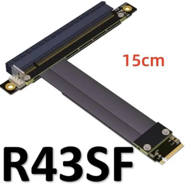 Main image of Weastlinks 32G/bps PCI-e 16x To M2 M.2 NGFF NVMe Key-M 2230 2242 2260 2280 Riser Card Gen3.0 Cable PCIe x16 Extender with Sata Power Cable