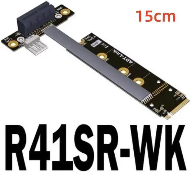 Main image of Weastlinks M.2 NVMe PCIE 1x 4.0 to M.2 NVMe Key M Riser Adapter Card Extension female chassis M2 PCI-Express X1 Sata Power Cord