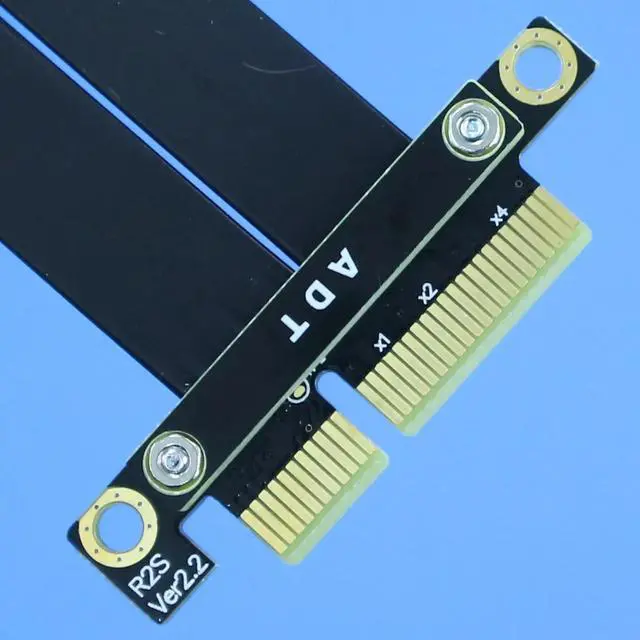 Alt view image 3 of 7 - Weastlinks PCI-E 3.0 4.0 x4 Extender Cable to Female TX-RX Signal Docking PCI Express Jumper Board to Board Riser Card Connect Adapter