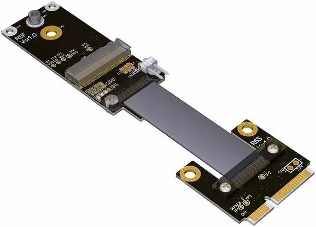 Alt view image 3 of 7 - Weastlinks M.2 key A.E. WiFi Card to mini PCIe ( mini card ) mpcie slot Extension Cable extender adapter extension cable