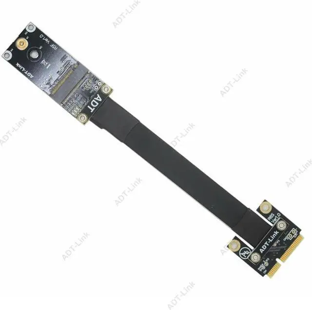 Alt view image 6 of 7 - Weastlinks M.2 key A.E. WiFi Card to mini PCIe ( mini card ) mpcie slot Extension Cable extender adapter extension cable