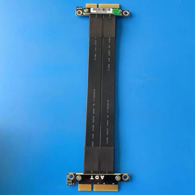 Alt view image 5 of 7 - Weastlinks PCI-E 3.0 4.0 x4 Extender Cable to Female TX-RX Signal Docking PCI Express Jumper Board to Board Riser Card Connect Adapter