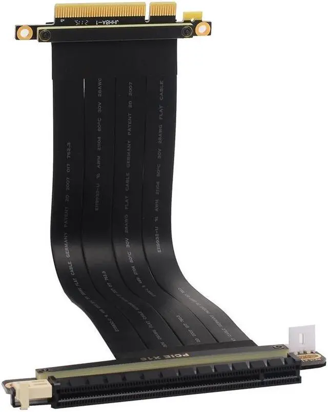Alt view image 2 of 7 - Weastlinks PCI-E 8X To 16x Slot Riser Cable,PCIE 8X Male To PCI-E 16X Female Extension Flexible Ribbon Cable for RTX 3060 Graphics Card