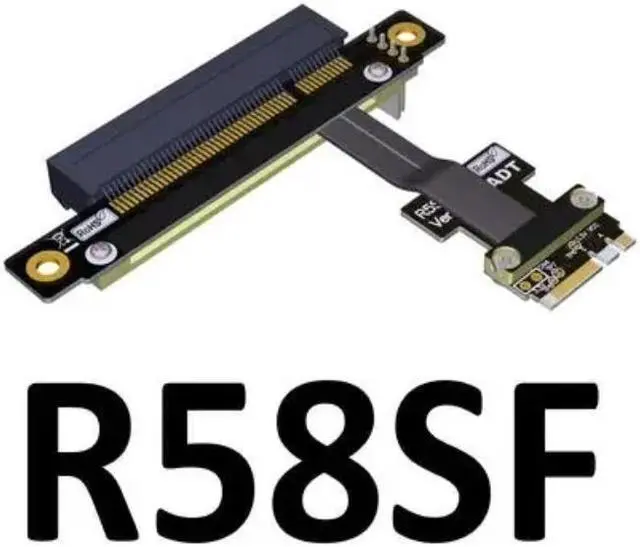 Alt view image 4 of 5 - Weastlinks NGFF M.2 Key A+E To PCIe 8x Riser Extender Adapter Card Cable 5cm-80cm Gen3.0 Key A E m2 pci-e For PCI-Express 1x 4x 8x