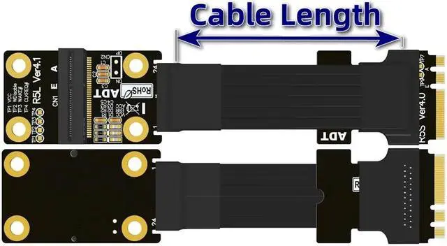 Alt view image 3 of 4 - Weastlinks M.2 Key A E Extension Cable for M.2 WiFi Card Extension Cable M.2 Wi-Fi A.E