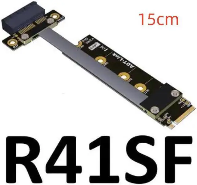 Main image of Weastlinks 8G/bps PCIE x1 pci-e 1x 3.0 TO M.2 NGFF NVMe key M Riser Adapter Card Extension Ribbon Cable M2 key-M 1 Pci-express