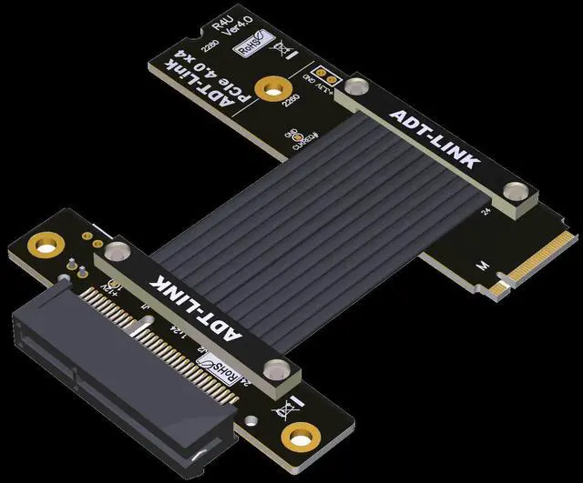 Alt view image 6 of 6 - Weastlinks M.2 NVMe To PCIE 4.0 Extender Riser Adapter For PCIe X4 Slot USB, Wireless LAN, SSD, Capture Cards To M.2( SSD, M-key)extension
