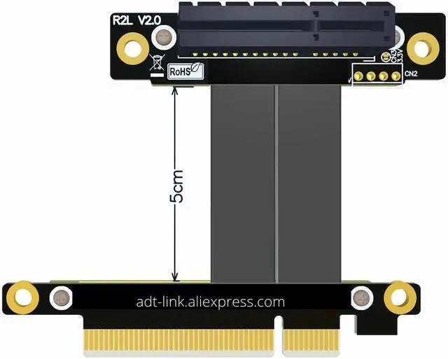 Alt view image 3 of 4 - Weastlinks PCI-E 3.0 4x 8x Graphics card Adapter Cable PCI Express PCIe x8 x4 Extender For GTX1080 PCIe3.0 8x 4x