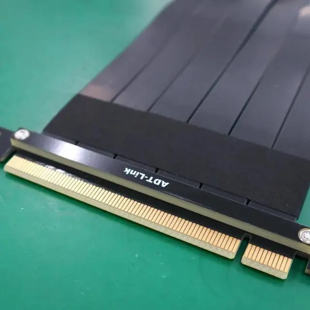 Alt view image 2 of 6 - Weastlinks PCI Express PCI-e3.0 16x Flexible Cable Card Extension Port Adapter Riser Card Graphics Cards Vertical Connector Cable L type