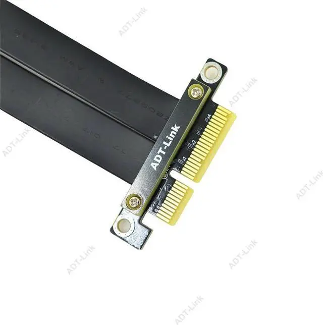 Alt view image 4 of 7 - Weastlinks PCI Express 3.0 High Speed 16X 4X Flexible Cable Extension Port Adapter Riser Card PC Graphics Card Connector Cable 4x 16x