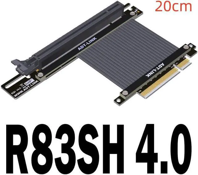 Main image of Weastlinks PCIe 4.0 Riser Cable 4.0 X8 X16 PCI Express Riser Extender Riser Cable for Vertical Mount