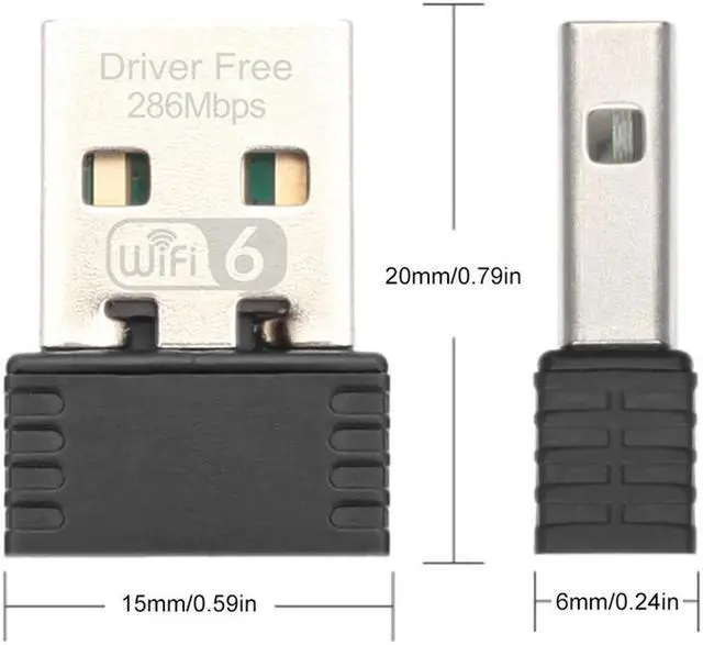 Alt view image 5 of 7 - Weastlinks WiFi6 USB Adapter 300Mbps Wireless External Receiver Free Drive 2.4Ghz 300Mbps WiFi Dongle Ethernet Network Card PC Laptop