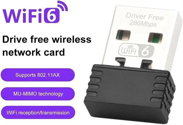 Main image of Weastlinks WiFi6 USB Adapter 300Mbps Wireless External Receiver Free Drive 2.4Ghz 300Mbps WiFi Dongle Ethernet Network Card PC Laptop