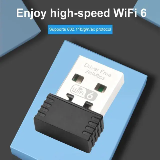 Alt view image 4 of 7 - Weastlinks WiFi6 USB Adapter 300Mbps Wireless External Receiver Free Drive 2.4Ghz 300Mbps WiFi Dongle Ethernet Network Card PC Laptop