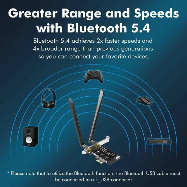 Alt view image 7 of 7 - Weastlinks WiFi 7 BE200 PCI-E Network Card 2.4G&5G&6GHz Tri-band 8774Mbps BE200NGW Chip 802.11be Bluetooth 5.4 Wireless PCIe