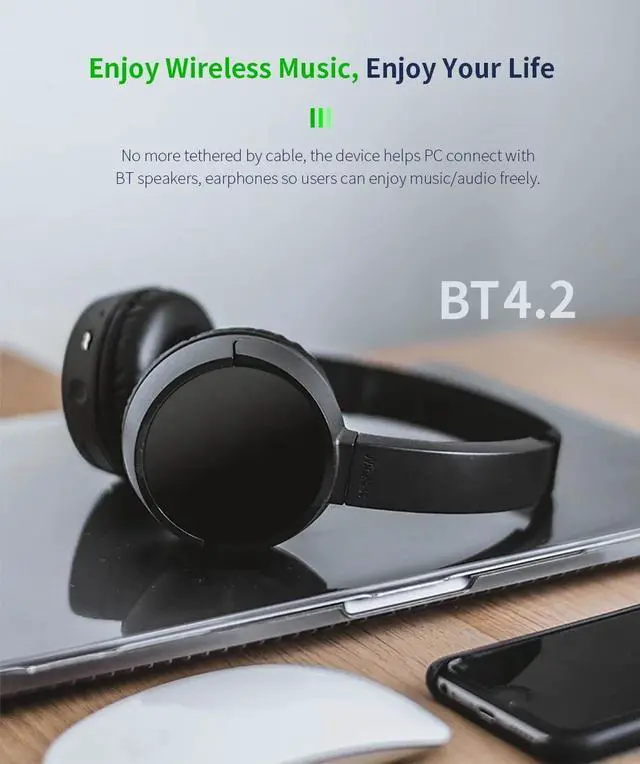 Alt view image 4 of 7 - Weastlinks BT+WiFi 650Mbps Dual Band 2.4G&5.8G WiFi Adapter BT 4.2 Dongle Wireless Network Card Support Windows XP/Vista/7/8/8.1/10 Mac OS