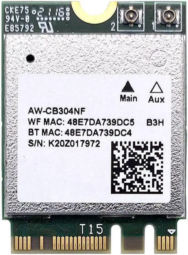 Alt view image 3 of 3 - Weastlinks Realtek RTL8821CE AW-CB304NF 802.11AC 1X1 NGFF M.2 dual band 2.4G 5G 433Mbps BT Bluetooth 4.2 WiFi wireless network card