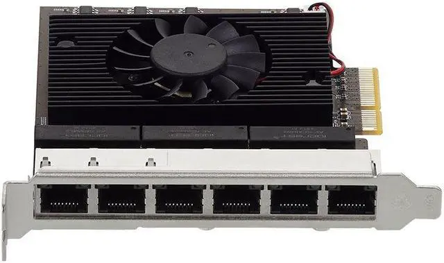 Alt view image 3 of 7 - Weastlinks 6 Port PCI Express Network Card PCIE X4 to 6 Ports RJ45 NIC RTL8125B Chip 10/100/1000M/2.5G Gigabit Ethernet Card for PC Desktop