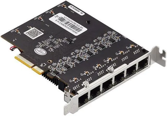 Alt view image 4 of 7 - Weastlinks 6 Port PCI Express Network Card PCIE X4 to 6 Ports RJ45 NIC RTL8125B Chip 10/100/1000M/2.5G Gigabit Ethernet Card for PC Desktop