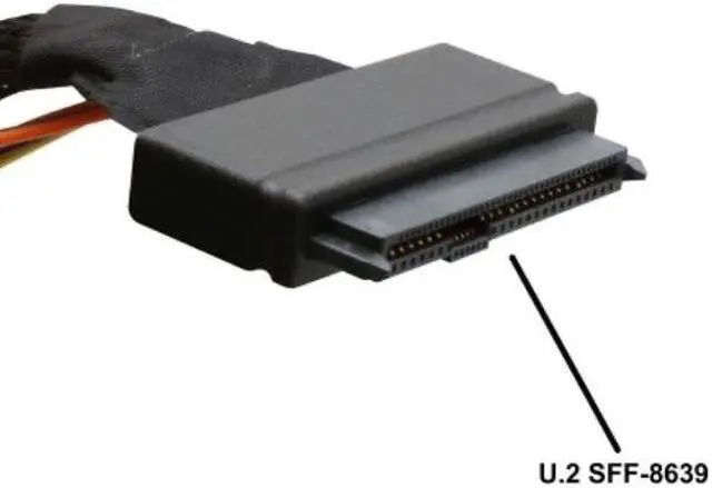 Alt view image 4 of 7 - Weastlinks Computer Cables Connector U.2 SFF-8639 to M.2 M Key NVMe Adapter Card Mini SAS to M.2 M-Key NVMe SFF-8639 Adapter SFF-8639 Cable