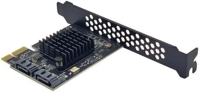 Alt view image 5 of 7 - Weastlinks SATA Raid PCI-E Card SATA Raid Controller ASMedia 1061R Chip PCI Express X1 to 2 Port SATA3.0 6Gb RAID Card for SATA HDD SSD