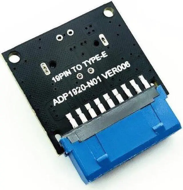 Alt view image 6 of 7 - Weastlinks USB 3.1 Front Panel Socket to USB 3.0 20Pin Header Male Extension Cable Adapter for PC Motherboard Card Riser Raiser