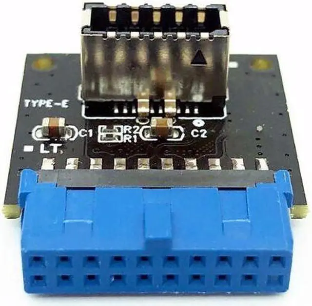 Alt view image 3 of 7 - Weastlinks USB 3.1 Front Panel Socket to USB 3.0 20Pin Header Male Extension Cable Adapter for PC Motherboard Card Riser Raiser