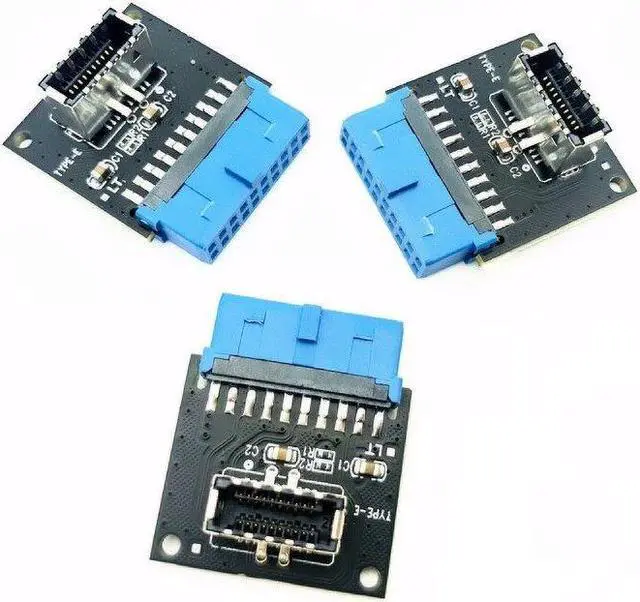 Alt view image 7 of 7 - Weastlinks USB 3.1 Front Panel Socket to USB 3.0 20Pin Header Male Extension Cable Adapter for PC Motherboard Card Riser Raiser