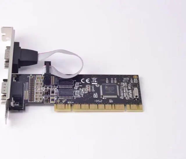 Alt view image 2 of 7 - Weastlinks PCI to 2 Ports RS232 COM DB9 Pin Serial Card Adapter MCS9865 Chipset for Moschip