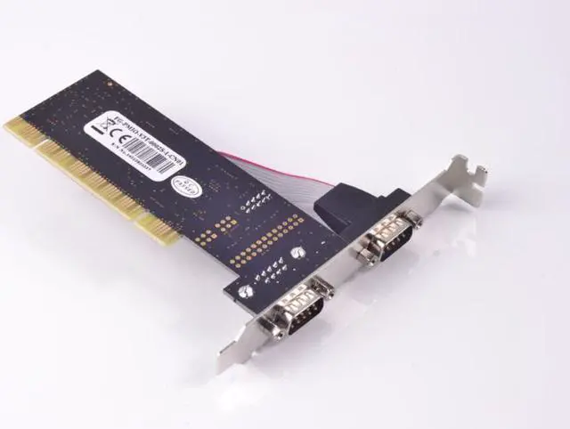 Alt view image 4 of 7 - Weastlinks PCI to 2 Ports RS232 COM DB9 Pin Serial Card Adapter MCS9865 Chipset for Moschip