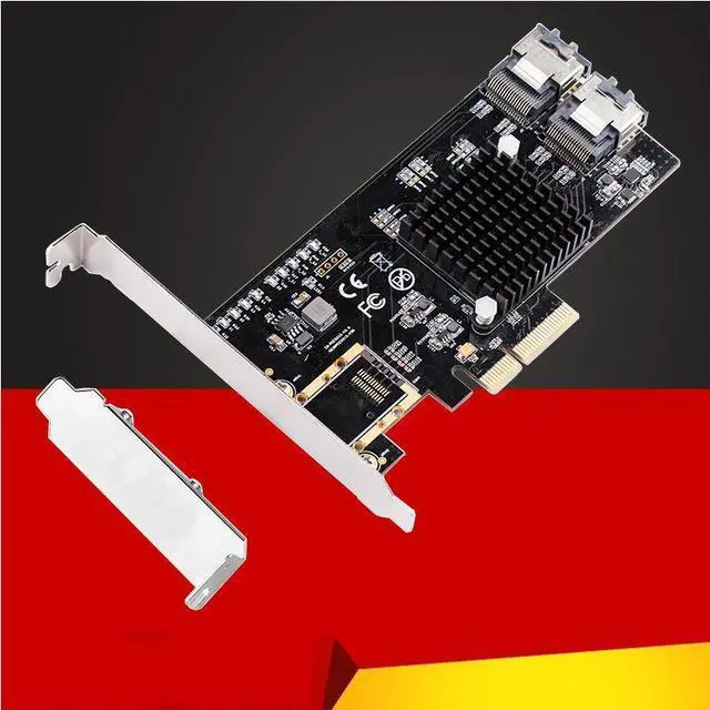 Alt view image 6 of 6 - Weastlinks PCI-E/PCIE SATA Card PCI Express SATA Controller PCIE to SATA 3.0 Card 8-Port SATA3 Expansion Adapter +Cable