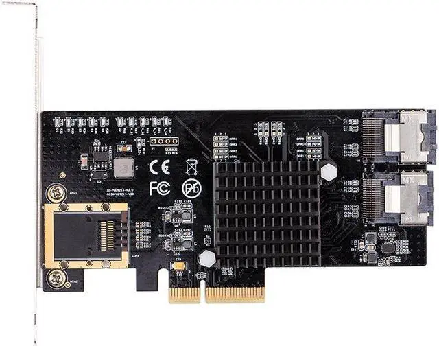 Alt view image 4 of 6 - Weastlinks PCI-E/PCIE SATA Card PCI Express SATA Controller PCIE to SATA 3.0 Card 8-Port SATA3 Expansion Adapter +Cable