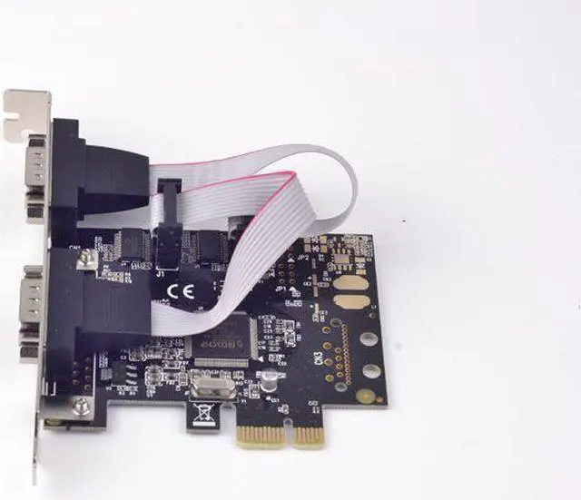 Alt view image 3 of 7 - Weastlinks PCI-E to 2 Ports Serial DB9 RS232 RS-232 Controller Card Adapter MCS9922 Chipset