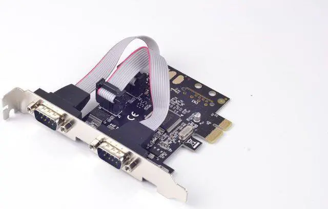 Main image of Weastlinks PCI-E to 2 Ports Serial DB9 RS232 RS-232 Controller Card Adapter MCS9922 Chipset