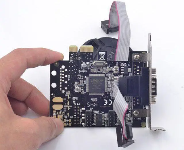 Alt view image 7 of 7 - Weastlinks PCI-E to 2 Ports Serial DB9 RS232 RS-232 Controller Card Adapter MCS9922 Chipset