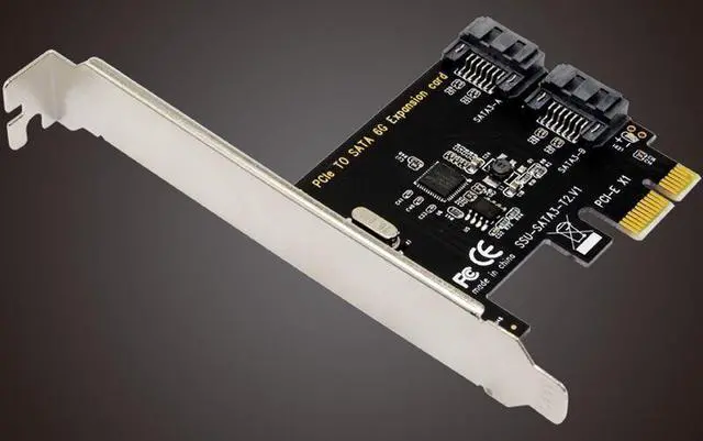 Alt view image 2 of 7 - Weastlinks SATA 3.0 SATA III 2-PORT Internal 6Gbps Ports to PCI-Expess Host Controller Card