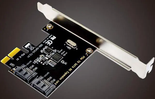 Alt view image 3 of 7 - Weastlinks SATA 3.0 SATA III 2-PORT Internal 6Gbps Ports to PCI-Expess Host Controller Card