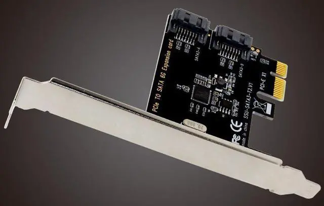 Alt view image 5 of 7 - Weastlinks SATA 3.0 SATA III 2-PORT Internal 6Gbps Ports to PCI-Expess Host Controller Card