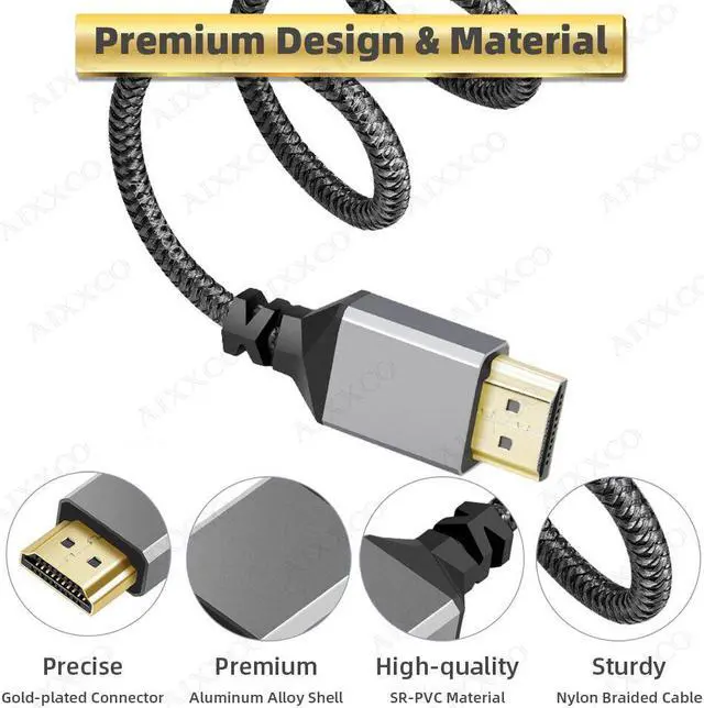 Alt view image 3 of 7 - Weastlinks HDMI-Compatible Cable 2.0 Wire 4K 60Hz HDMI Splitter Digital Cable Cord 2m 3m 5m