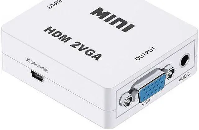 Alt view image 7 of 7 - Weastlinks HDMI to VGA Converter With Audio VGA to HDMI Converter HDMI Adapter for Notebook Xbox360 DVD PS3 PC HD 1080P TV Box Projector