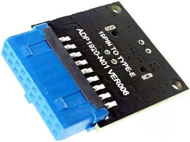 Alt view image 5 of 7 - Weastlinks USB 3.1 Front Panel Socket to USB 3.0 20Pin Header Male Extension Cable Adapter for PC Motherboard Card Riser Raiser