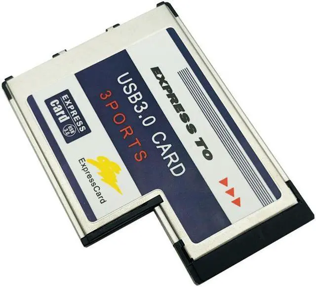 Alt view image 2 of 6 - Weastlinks USB Expresscard expansion Card 3 port USB 3.0 Expresscard 34 54 mm expansion Card expresscard to USB adapter USB express Card