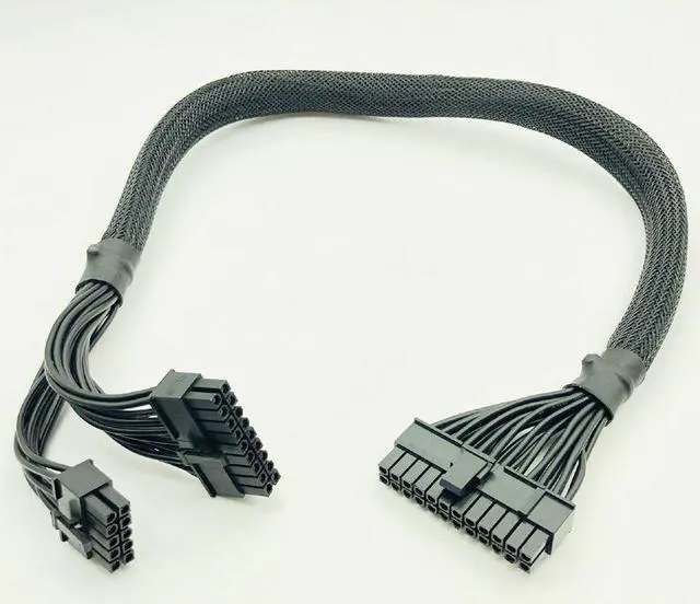 Alt view image 2 of 7 - Weastlinks ATX 24pin to (18+10)Pin Modular Power Supply Adapter Cable for RM650X RM750X RM850X RM1000X 610mm Black Power Cables