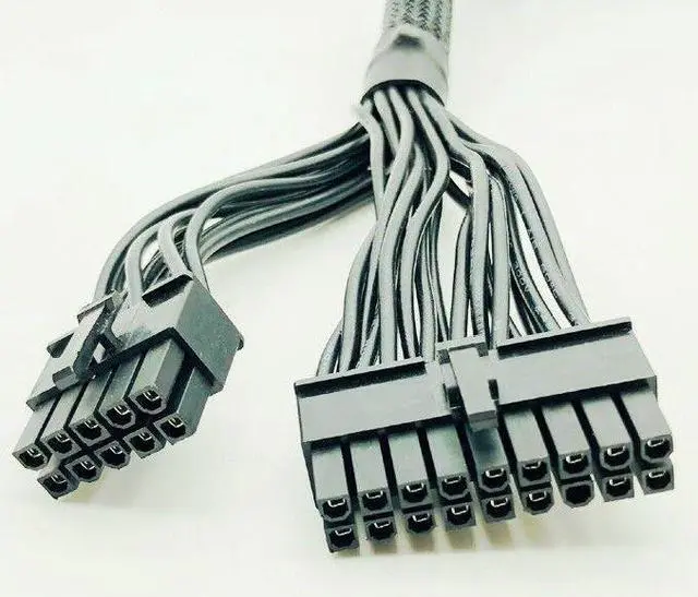 Alt view image 5 of 7 - Weastlinks ATX 24pin to (18+10)Pin Modular Power Supply Adapter Cable for RM650X RM750X RM850X RM1000X 610mm Black Power Cables