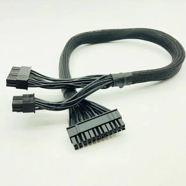 Alt view image 7 of 7 - Weastlinks ATX 24pin to (18+10)Pin Modular Power Supply Adapter Cable for RM650X RM750X RM850X RM1000X 610mm Black Power Cables