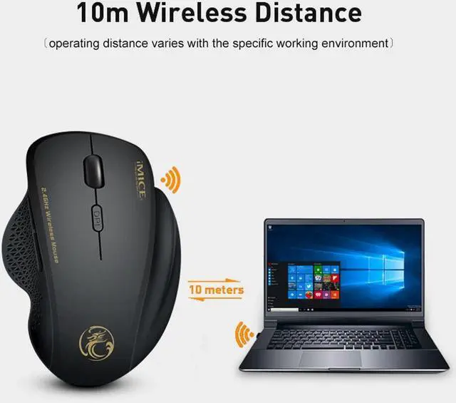 Alt view image 6 of 7 - Weastlinks Wireless Mouse Gamer Computer Mouse Wireless Gaming Mouse Ergonomic Mause 6 Buttons USB Optical Game Mice For Computer PC Laptop