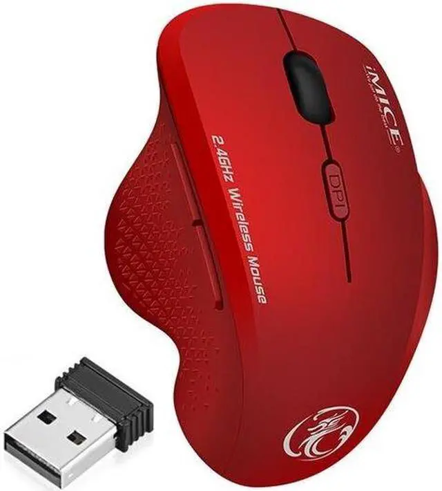 Main image of Weastlinks Wireless Mouse Gamer Computer Mouse Wireless Gaming Mouse Ergonomic Mause 6 Buttons USB Optical Game Mice For Computer PC Laptop Red